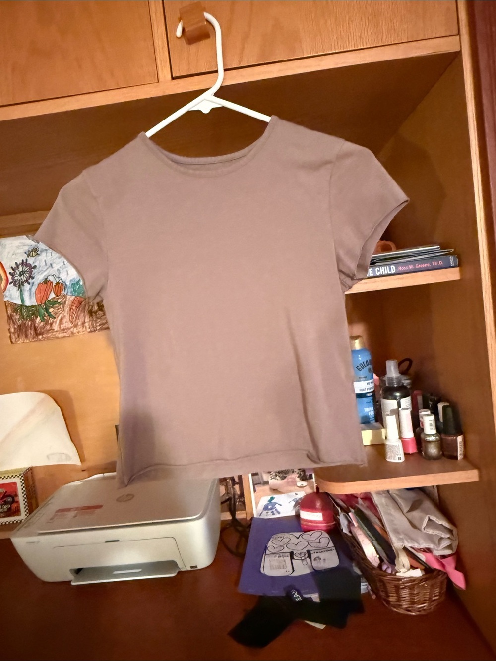 ANTHROPOLOGIE Evan Raw-edge baby tee SIZE SMALL sold out/discontinued color